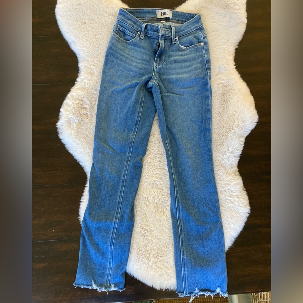 PAIGE Amber Camelia with Tuned Hem size 23, almost brand new, worn once.